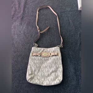 Michael Kors Tan Monogram Crossbody Bag